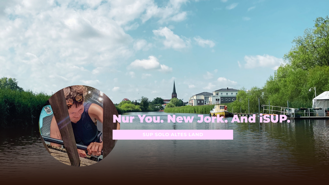 sup tour altes land mit blick auf buxtehude