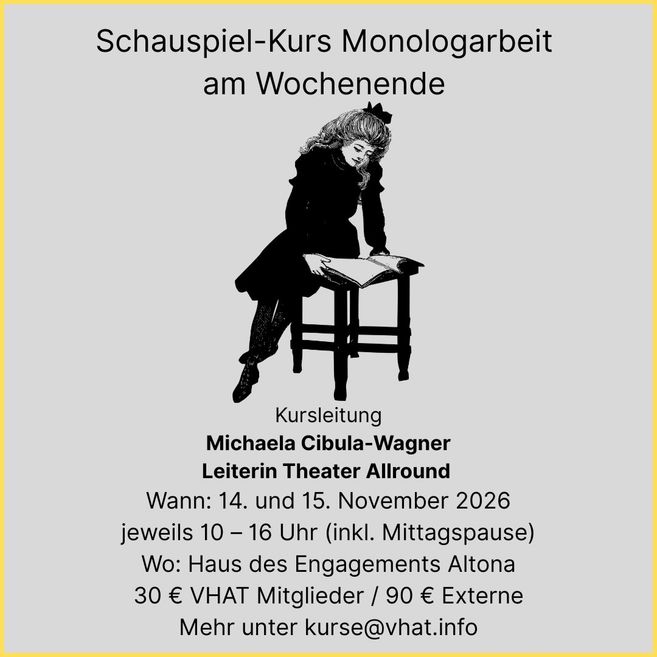 Schauspielkurs Monolog-Arbeit