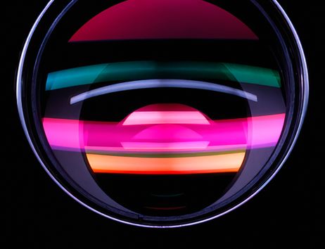 Eine Linse eine Fotokamera.