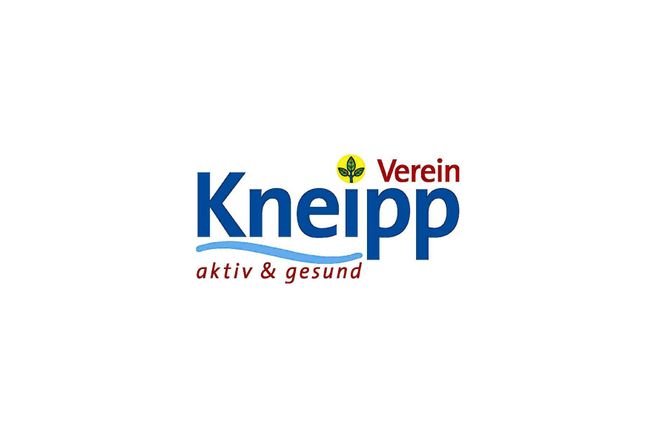 Logo des Kneipp Vereins mit dem Slogan 'aktiv & gesund'.