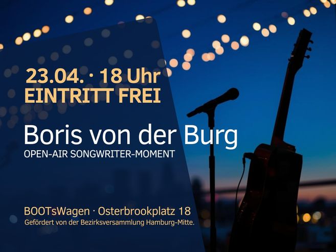 Datum, Uhrzeit, Veranstaltungsort und Künstler