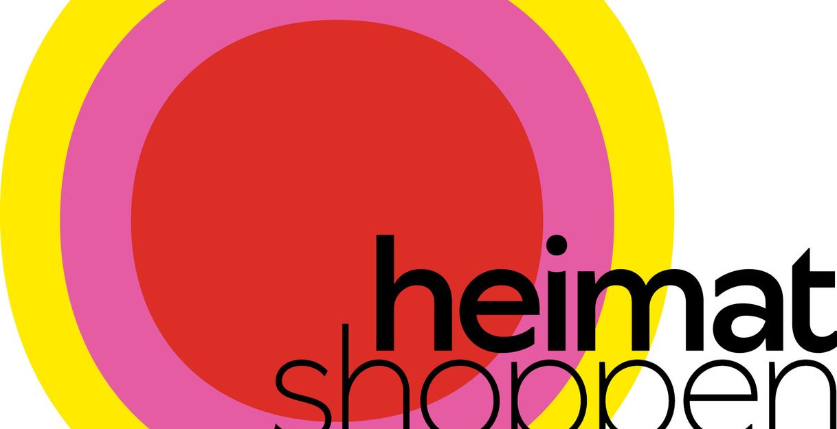 Logo der Heimatshoppen Aktionstage mit bunten Kreisen und Schriftzug.