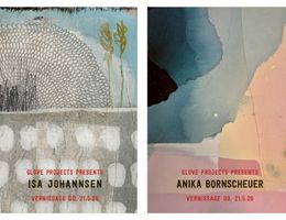 Ausstellungsankündigung Isa Johannsen und Anika Bornscheuer Vernissage bei Glove Projects