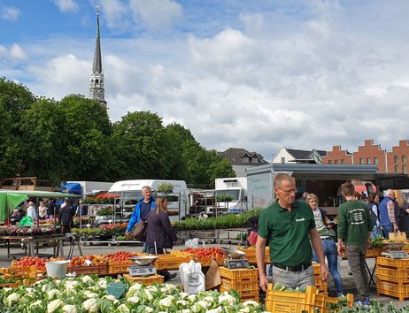 Traditioneller Wochenmarkt, Heide