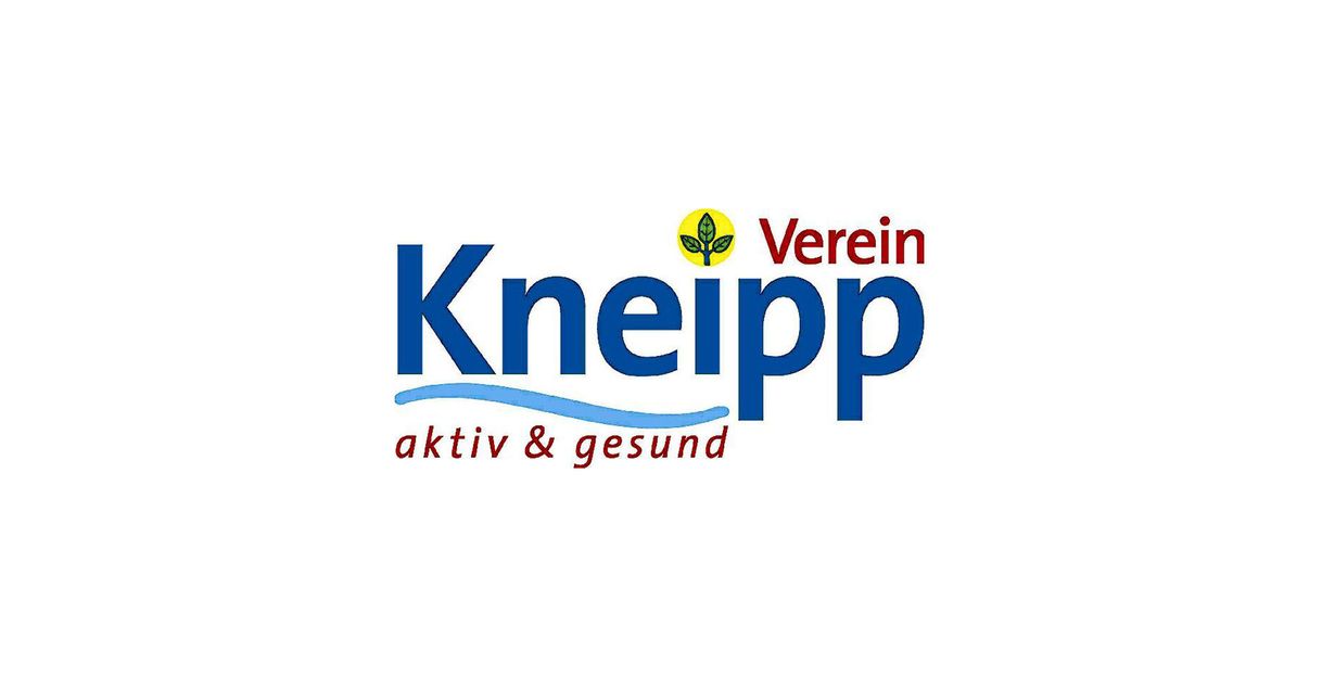 Logo des Kneipp Vereins mit dem Slogan 'aktiv & gesund'.
