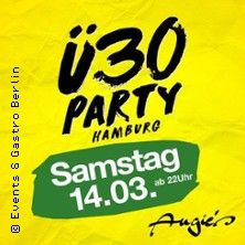 Werbung für eine Ü30 Party in Hamburg am 14. März.