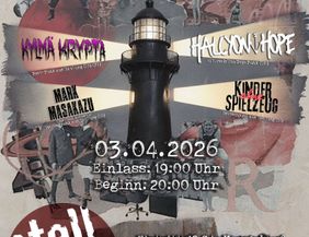 Reklame für die drei Bands