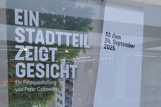 Plakat mit Titel "Ein Stadtteil zeigt Gesicht "
