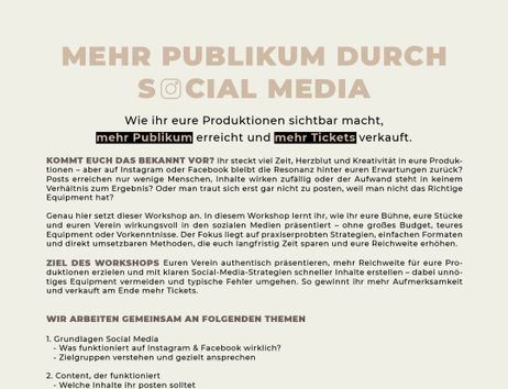 Mehr Publikum durch Social Media