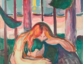 Edvard Munch (1863–1944), Vampir im Wald, 1916–1918, Munchmuseet © Munchmuseet